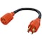 Ac Works Power Strip Cord, SOOW, L14-20R, L14-30P, 1.5 ft., Black L1430L1420-018 - alternate 1